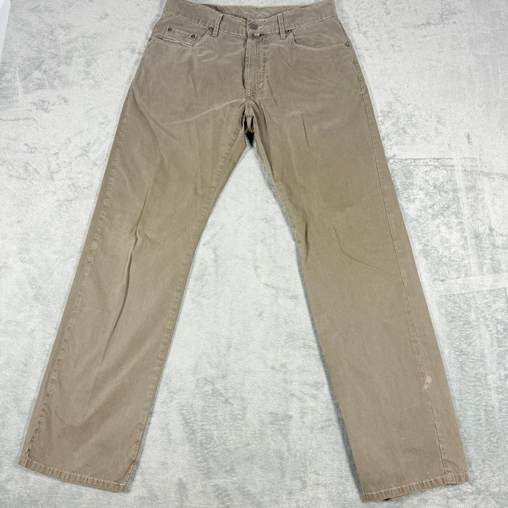 Gant Mens 33x32 Jason Regular Fit Khaki Tan Straight Leg Chino Pants